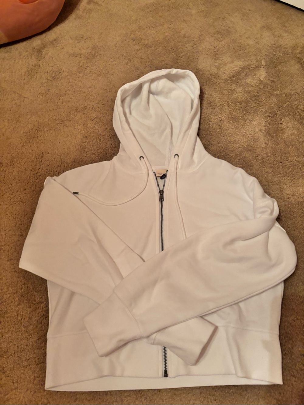 White zip up